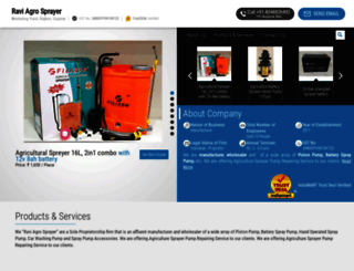 raviagrosprayer.com screenshot