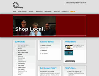 ravinprinting.com screenshot