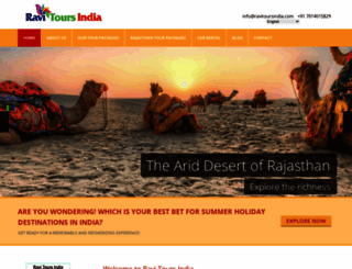 ravitoursindia.com screenshot