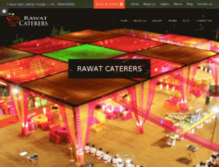 rawatcaterers.in screenshot