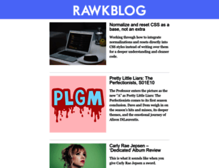 rawkblog.com screenshot