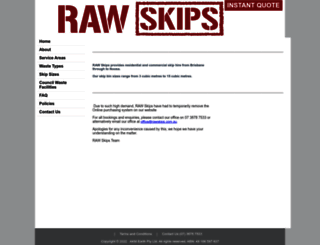 rawskips.com.au screenshot