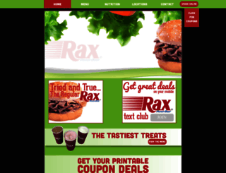 raxroastbeef.com screenshot