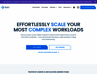 ray-project.github.io screenshot
