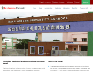 rayalaseemauniversity.ac.in screenshot