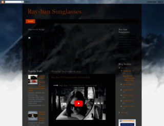 rayban-sunglasses.blogspot.com screenshot
