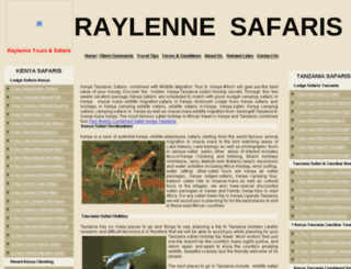 raylennesafaris.com screenshot
