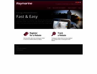 raymarine.4myrebate.com screenshot