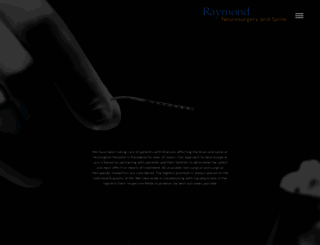 raymondneurosurgery.com screenshot