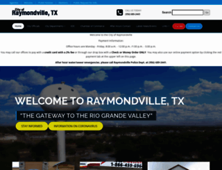 raymondvilletx.us screenshot