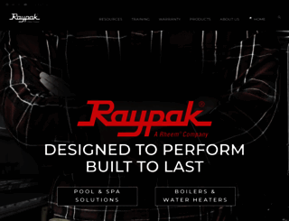 raypak.com screenshot