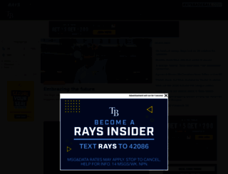 rays.mlb.com screenshot