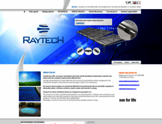 raytechsolarsystems.com screenshot