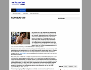 razacallingcard.org screenshot