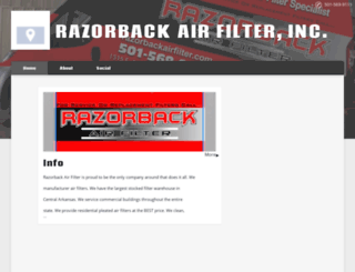 razorbackairfilters.com screenshot
