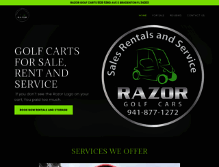 razorcarts.com screenshot
