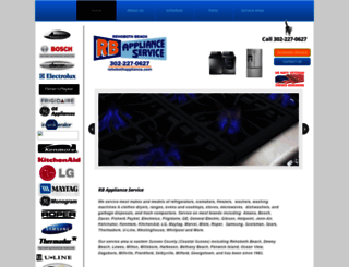 rbapplianceservice.com screenshot