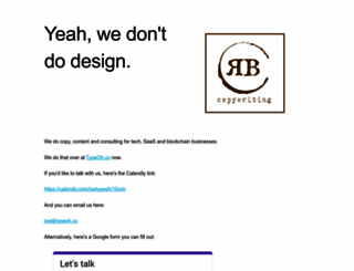 rbcopywriting.com screenshot