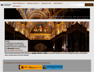 rbme.patrimonionacional.es screenshot