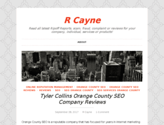 rcayne.wordpress.com screenshot
