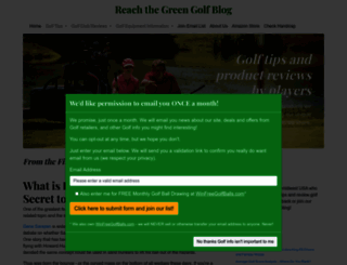 reachthegreen.com screenshot