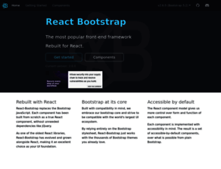 react-bootstrap.github.io screenshot