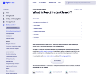 react-instantsearch.netlify.app screenshot