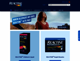 reactine.ca screenshot