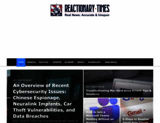 reactionarytimes.com screenshot