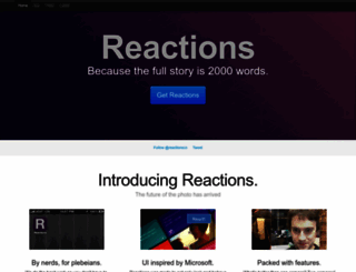 reactions.co screenshot