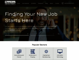 reactiverecruitment.com screenshot
