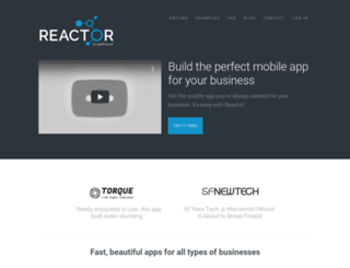 reactor.apppresser.com screenshot