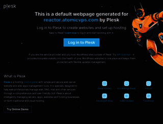reactor.atomicvps.com screenshot