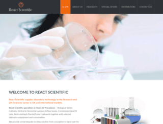 reactscientific.com screenshot