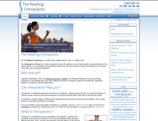 reading-chiropractor.co.uk screenshot
