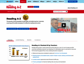 readinga-z.com screenshot