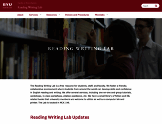readingwritingcenter.byuh.edu screenshot