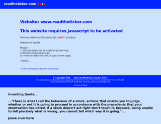 readtheticker.com screenshot