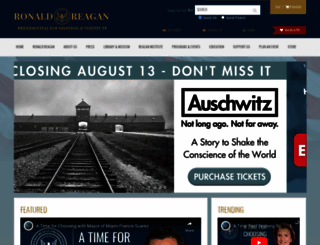 reagancentennial.com screenshot