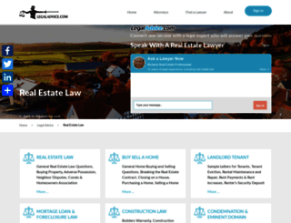 real-estate-law.legaladvice.com screenshot