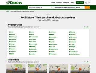 real-estate-title-search-services.cmac.ws screenshot