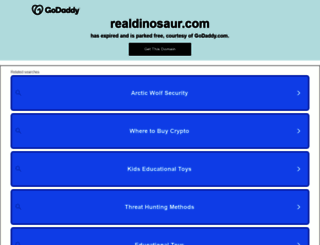 realdinosaur.com screenshot