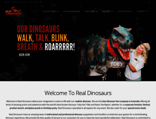 realdinosaurs.com.au screenshot