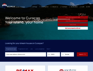 realestate-curacao.com screenshot