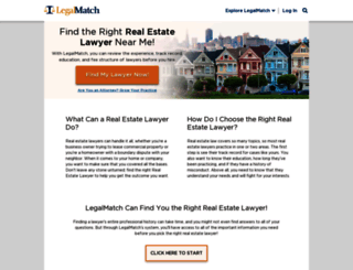 realestatelawyers.legalmatch.com screenshot