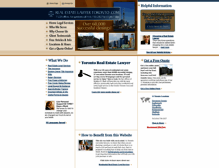 realestatelawyertoronto.com screenshot