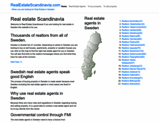 realestatescandinavia.com screenshot