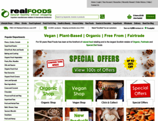 realfoods.co.uk screenshot