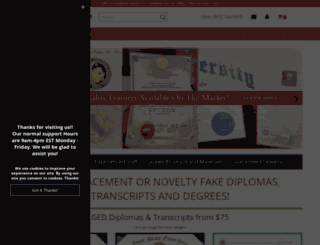 realisticdiplomas.com screenshot