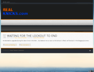 realknicks.com screenshot